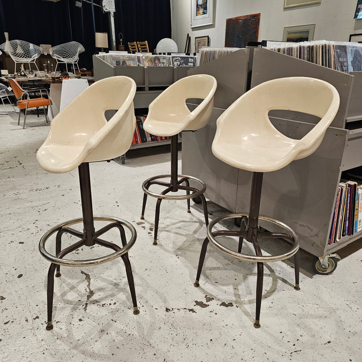 (3) Joal Molded Fiberglass Bar Stools